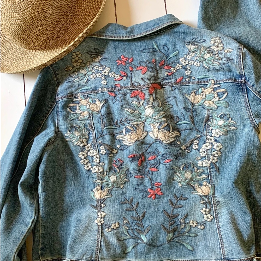 BACCINI  women’s Jean jacket with embroidery, PXL